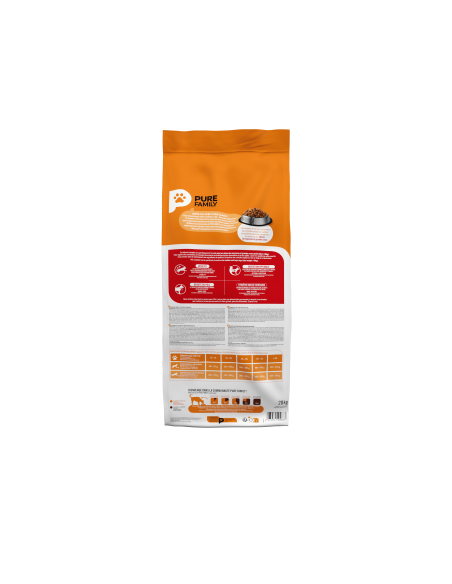 Croquettes Chien Adulte Moyen/Grand Boeuf 20Kg - Pure Family Pure Family Alimentation et croquette