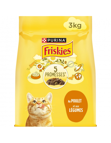 Croquettes Chat 3kg Poulet - Friskies® Friskies Croquettes