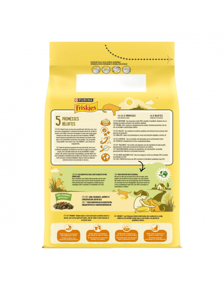 Croquettes Chat 3kg Poulet - Friskies® Friskies Croquettes