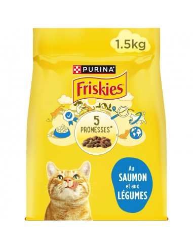 Croquettes Chat Saumon 1,5kg - Friskies® Friskies Croquettes