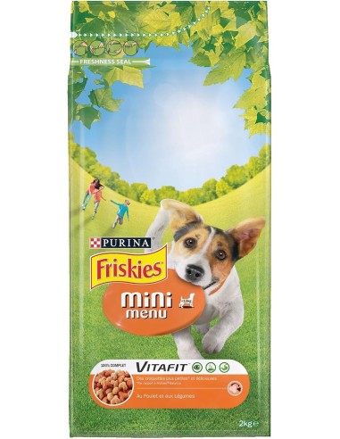 Croquettes Chien mini menu Poulet/ légumes 2kg - Friskies® Friskies Alimentation et croquette