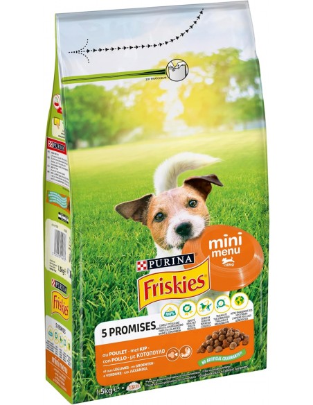 Croquettes Chien mini menu Poulet 1,5kg - Friskies® Friskies Alimentation et croquette