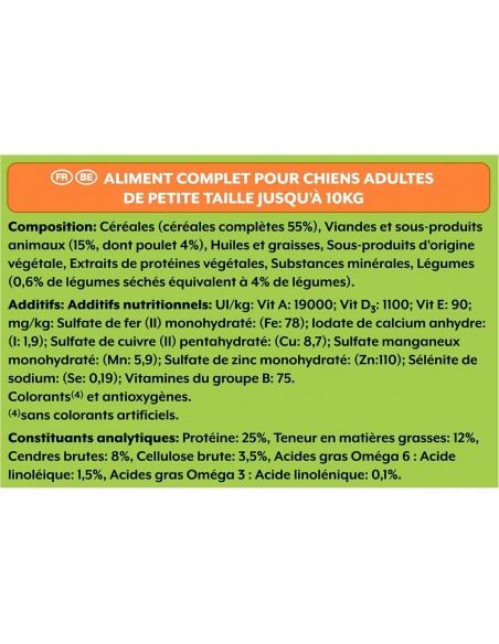 Croquettes Chien mini menu Poulet 1,5kg - Friskies® Friskies Alimentation et croquette