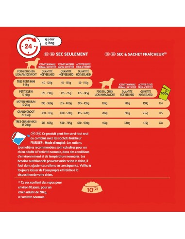 Croquettes Chien Vitality Bœuf 3kg - Friskies® Friskies Alimentation et croquette