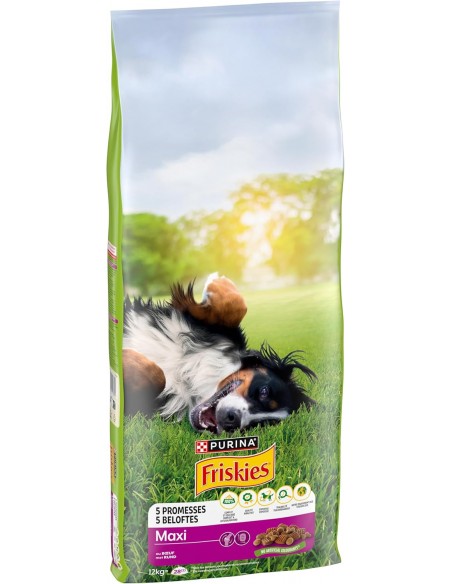 Croquettes Chien Maxi Bœuf 12kg - Friskies® Friskies Alimentation et croquette