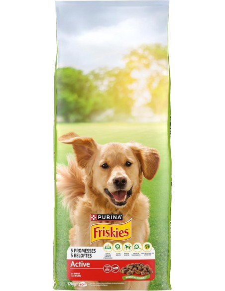 Croquettes Chien Vitality Bœuf 12kg - Friskies® Friskies Alimentation et croquette