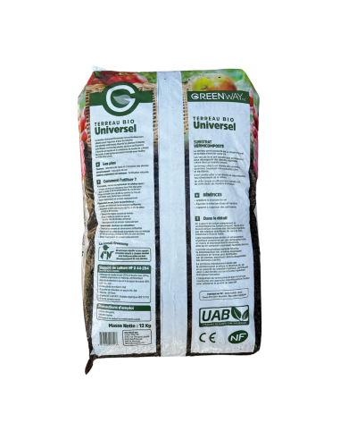 Terreau Universel BIO UAB 50L - Greenway Green Way NC Terreaux universel
