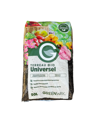 Terreau Universel BIO UAB 50L - Greenway Green Way NC Terreaux universel