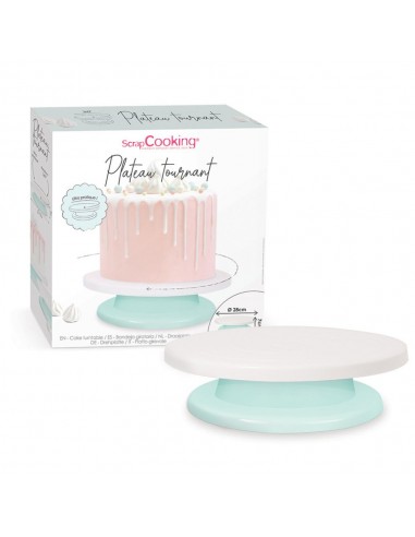 Plateau tournant Ø28 x H.7 cm - Scrapcooking ScrapCooking Moule & Ustensile à pâtisserie