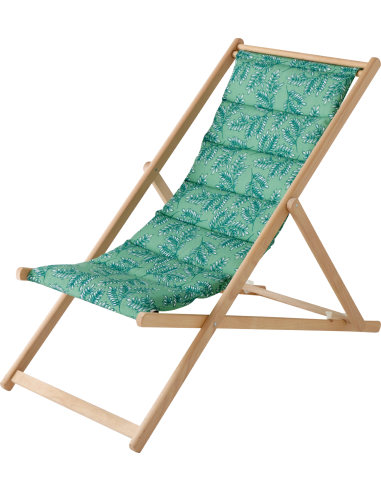 Chilienne avec têtière "Feuilles" - ECLOZ ECLOZ Relax, transat et bain de soleil