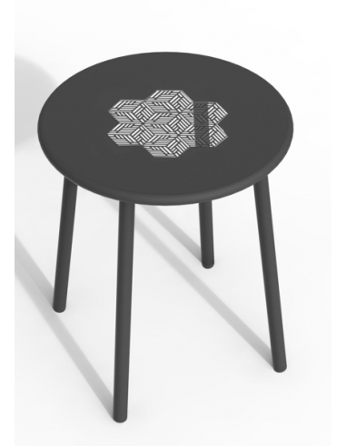 Table d'appoint Tendance Ø40 cm Anthracite - ECLOZ ECLOZ Table basse de jardin