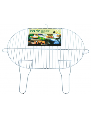 Grille Ovale Simple pour Barbecue 50 x 33 cm - ECLOZ ECLOZ Barbecue