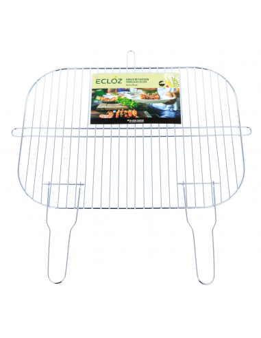 Grille Rectangulaire Arrondie Simple pour Barbecue 53 x 39 cm - ECLOZ ECLOZ Barbecue