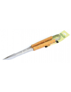 Pince en Inox pour Barbecue avec Manche en Bambou Lg.42 cm- ECLOZ ECLOZ Accessoires barbecue et plancha