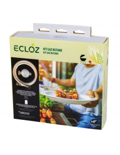 Tuyau de Gaz Flexible en Caoutchouc avec Embouts à visser Lg.150 cm - ECLOZ ECLOZ Accessoires barbecue et plancha 2