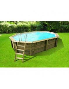 Piscine Bois Azura - L.355 x l.490 x H.130cm - Ubbink Ubbink Les piscines & spas