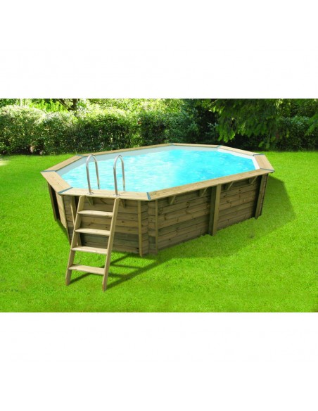 Piscine Bois Azura - L.355 x l.490 x H.130cm - Ubbink Ubbink Les piscines & spas