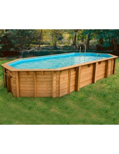 Piscine Bois Azura - L.400 x l.750 x H.130cm - Ubbink Ubbink Les piscines & spas