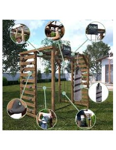Aire de jeux en bois Odin – SOULET  Agrès, portique et accessoire 2