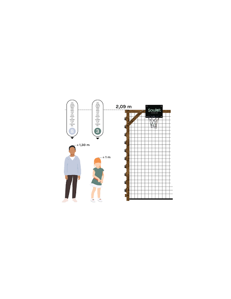 Aire de jeux en bois Odin – SOULET  Agrès, portique et accessoire