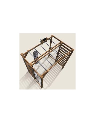 Aire de jeux en bois Odin – SOULET  Agrès, portique et accessoire