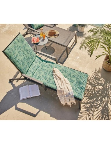 Coussin pour Bain de soleil "Feuilles" - ECLOZ ECLOZ Le coussinage & les tapis