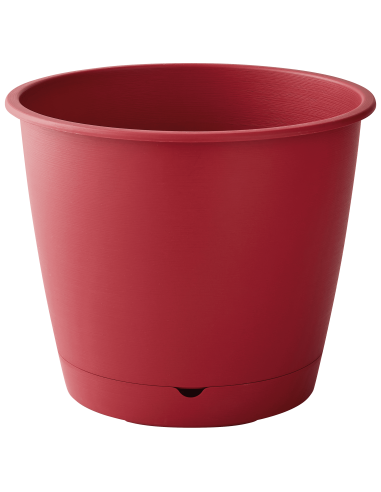 Pot en plastique Autonome Ø20cm + Soucoupe Clipsée rose - 2,5L - ECLOZ ECLOZ Pot et bac en plastique rond