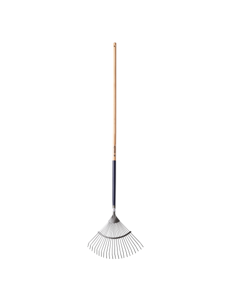 Balai à Gazon Fils Ronds 22 Dents Manche en Bois 150cm - Invivo ECLOZ Balais