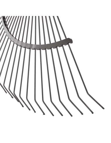 Balai à Gazon Fils Ronds 22 Dents Manche en Bois 150cm - Invivo ECLOZ Balais