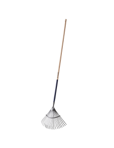 Balai à Gazon Fils Plats 22 Dents Manche en Bois 150cm - ECLOZ ECLOZ Balais