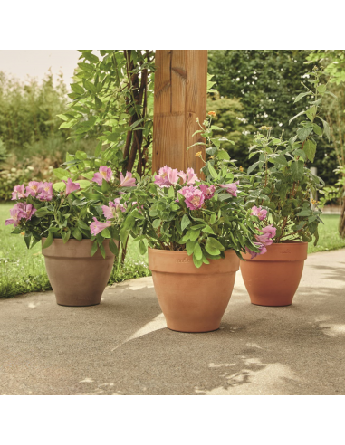 Pot en terre cuite Veneto cotto Ø40 cm - ECLOZ ECLOZ Pot et bac en terre cuite rond