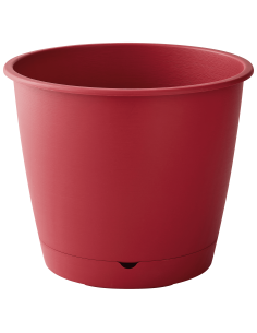 Pot en plastique Autonome Ø35cm + Soucoupe Clipsée rose - 16L - ECLOZ ECLOZ Pot et bac en plastique rond 2