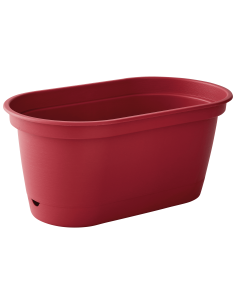 Jardinière en plastique Autonome 50cm + Soucoupe Clipsée rose - 8,6 L - ECLOZ ECLOZ Jardinière en plastique 2