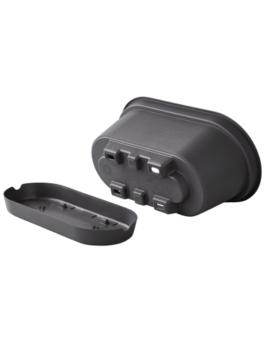Jardinière en plastique Autonome 60cm + Soucoupe Clipsée anthracite - 11L - ECLOZ ECLOZ Jardinière en plastique