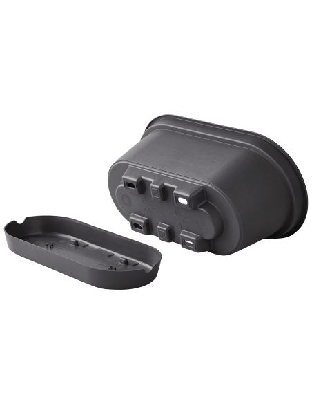 Jardinière en plastique Autonome 60cm + Soucoupe Clipsée anthracite - 11L - ECLOZ ECLOZ Jardinière en plastique
