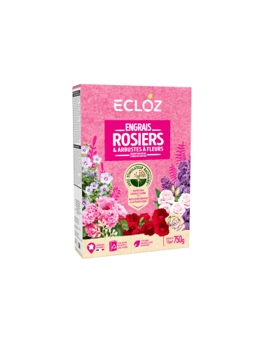 Engrais rosiers et arbustes fleuris 750g - ECLOZ ECLOZ Engrais spécifique