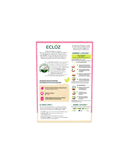 Engrais rosiers et arbustes fleuris 750g - ECLOZ ECLOZ Engrais spécifique