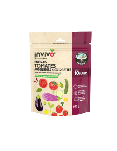 Engrais tomates, aubergines et courgettes 500g - Invivo Invivo - Nous on sème Engrais spécifique