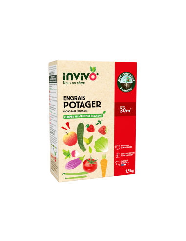 Engrais potager 1,5 kg - Invivo Invivo - Nous on sème Engrais spécifique