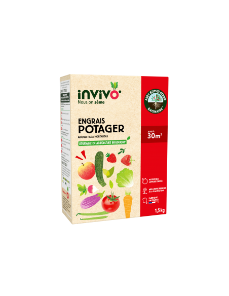 Engrais potager 1,5 kg - Invivo Invivo - Nous on sème Engrais spécifique