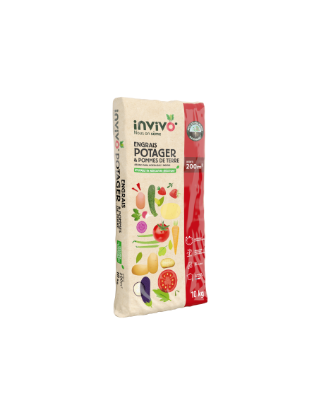 Engrais potager 10 kg - Invivo Invivo - Nous on sème Engrais spécifique