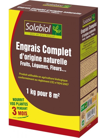 Engrais complet 1kg - Solabiol Solabiol Engrais spécifique