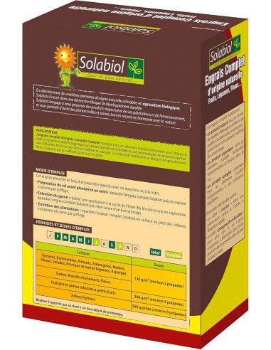 Engrais complet 1kg - Solabiol Solabiol Engrais spécifique