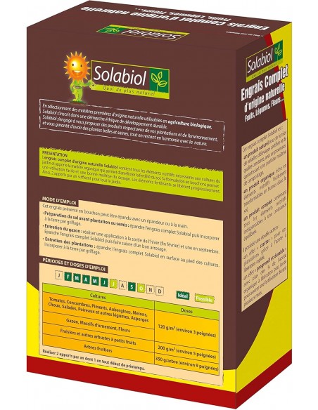 Engrais complet 1kg - Solabiol Solabiol Engrais spécifique