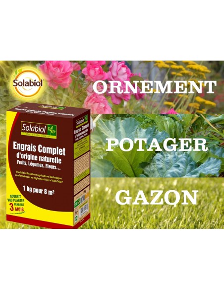 Engrais complet 1kg - Solabiol Solabiol Engrais spécifique
