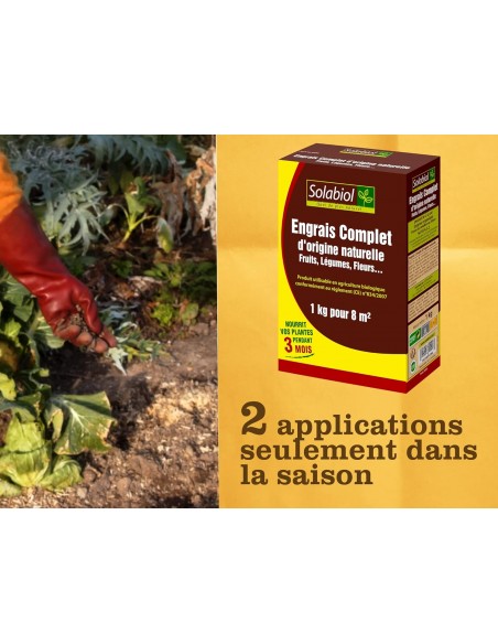 Engrais complet 1kg - Solabiol Solabiol Engrais spécifique