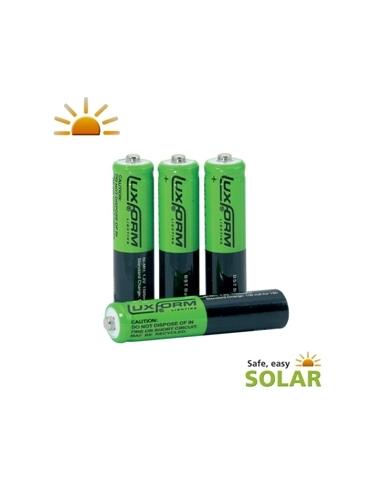Piles solaires AA rechargeables x4 Luxform lighting Eclairage de jardin