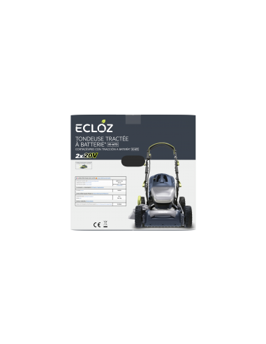 Tondeuse sur Batterie 2 x 20V - 46cm - ECLOZ ECLOZ Tondeuse à gazon