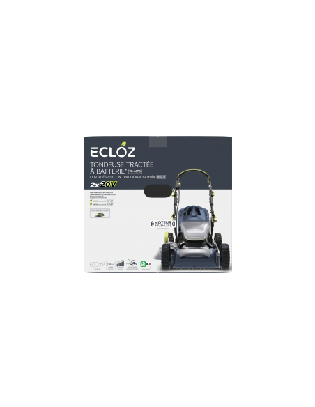 Tondeuse sur Batterie 2 x 20V - 46cm - ECLOZ ECLOZ Tondeuse à gazon