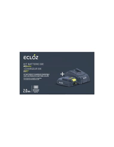 Kit batterie et chargeur 20V 2Ah - ECLOZ ECLOZ Accessoires et entretien